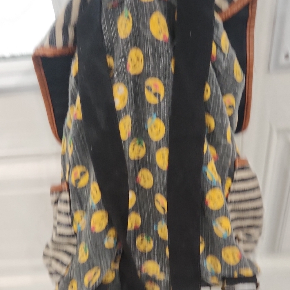 Emoji Striped Backpack - Picture 11 of 11